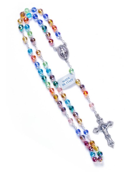 Rainbow Crystal Rosary - 6mm Rainbow Crystal Rosary - 6mm