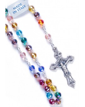 Rainbow Crystal Rosary - 6mm