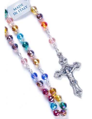 Rainbow Crystal Rosary - 6mm