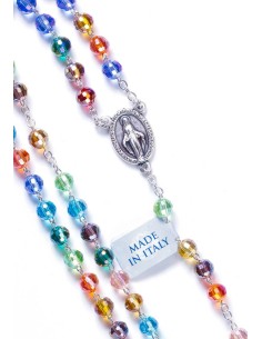 Rainbow Crystal Rosary - 6mm