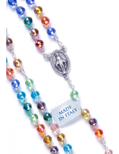 Rainbow Crystal Rosary - 6mm