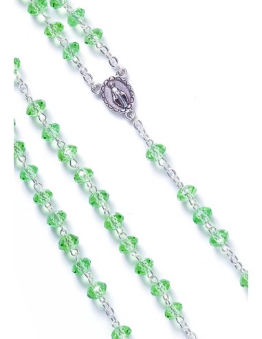 Faceted Light Green Crystal Necklace