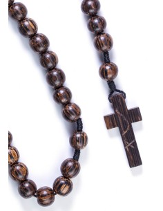 Coconut dark wood Rosary