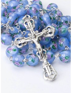 Green Murano Glass Rosary 6mm Gold Plated Green Murano Glass Rosary 6mm Gold Plated
