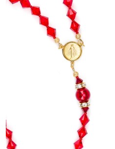 Absolute Red Swarovski - Gold Plated Center