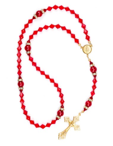 Absolute Red Swarovski - Gold Plated Center