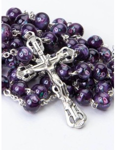 Violet Murano Glass Rosary Violet Murano Glass Rosary