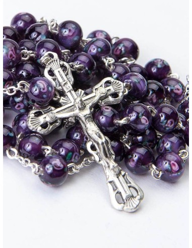 Violet Murano Glass Rosary Violet Murano Glass Rosary