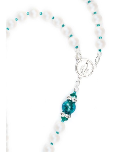 Swarovski Pearls, Emerald Green Murano beads