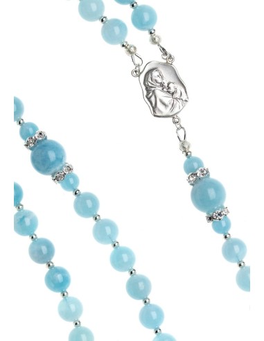 Aquamarine Sweet Light Blue Rosary  | Vatican Gift