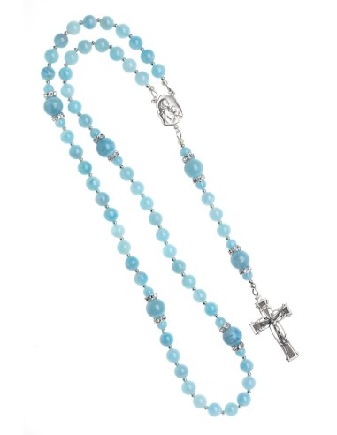 Aquamarine Sweet Light Blue Rosary  | Vatican Gift