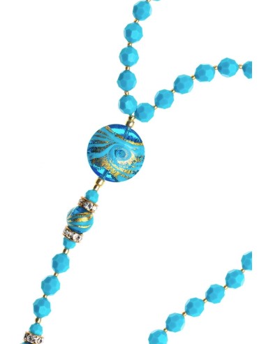 Turquoise and Murano Glass Rosary  | Vatican Gift