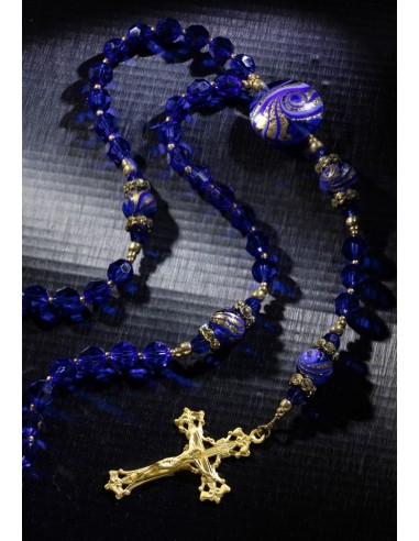 Majestic Blue Rosary  | Vatican Gift