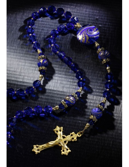 Majestic Blue Rosary  | Vatican Gift