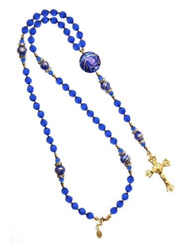 Majestic Blue Rosary  | Vatican Gift