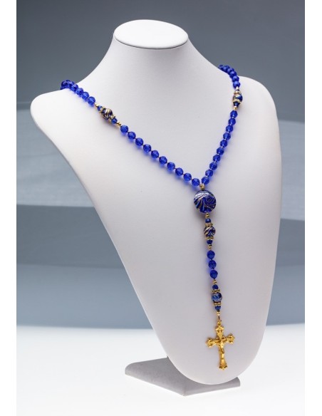 Majestic Blue Rosary  | Vatican Gift