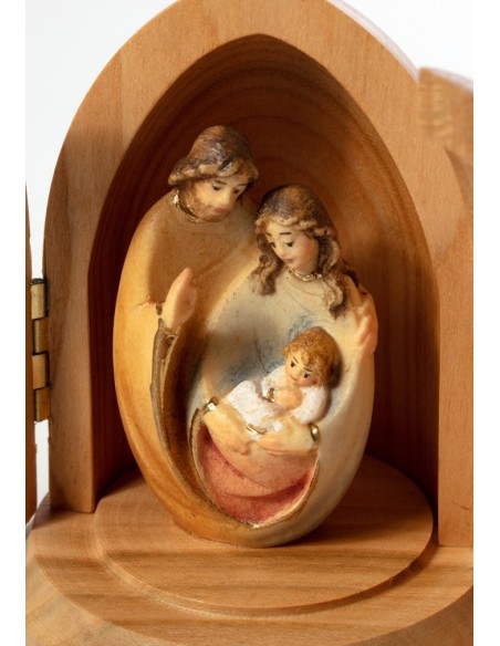 Small Modern Wooden Nativity In A Casket  | Vatican Gift Small Modern Wooden Nativity In A Casket  | Vatican Gift