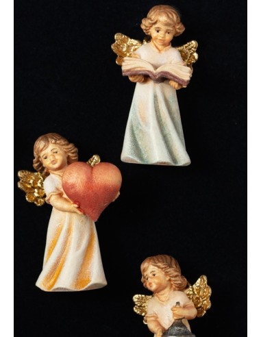 The little Angels set - hand carved in wood  | Vatican Gift
