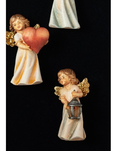 The little Angels set - hand carved in wood  | Vatican Gift