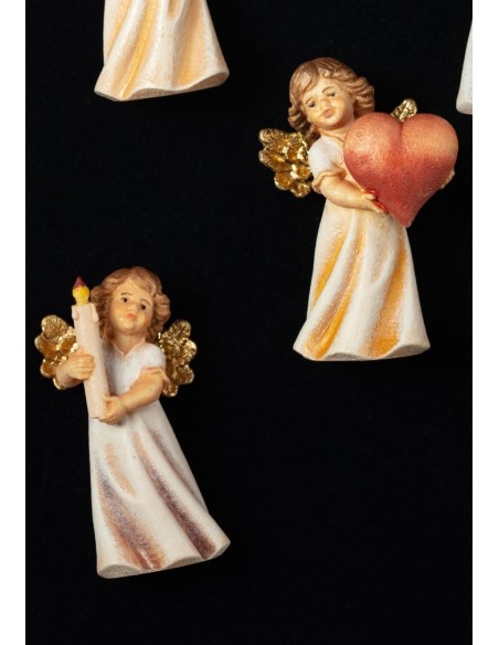 The little Angels set - hand carved in wood  | Vatican Gift