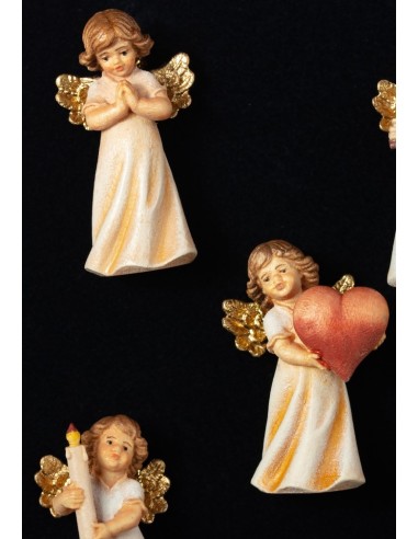 The little Angels set - hand carved in wood  | Vatican Gift