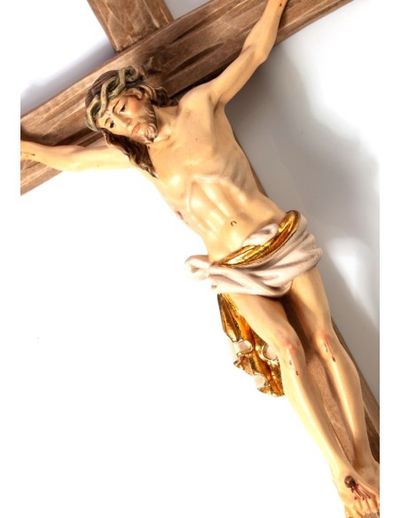 Handcarved wooden Crucifix White big  | Vatican Gift Handcarved wooden Crucifix White big  | Vatican Gift