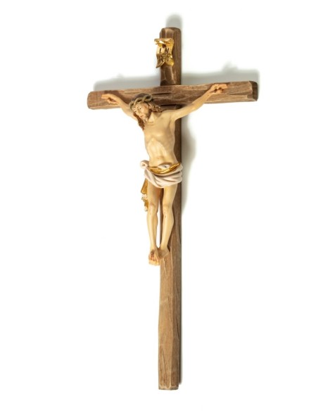 Handcarved wooden Crucifix White Small  | Vatican Gift Handcarved wooden Crucifix White Small  | Vatican Gift