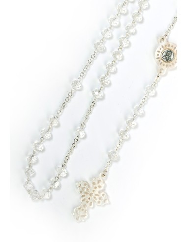 Modern look Clear Crystals Rosary  | Vatican Gift