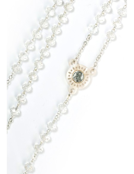 Modern look Clear Crystals Rosary  | Vatican Gift