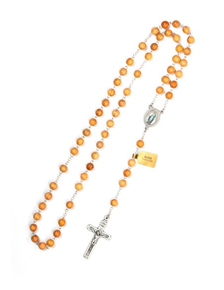 Olive wood Rosary - Modern Crucifix  | Vatican Gift