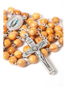 Olive wood Rosary - Modern Crucifix  | Vatican Gift