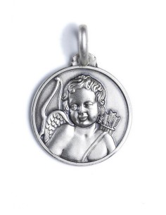 Sterling Silver Cupid Medal