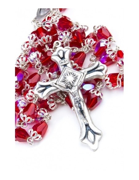 Red Crystal drop and Silver Christmas Gift  | Vatican Gift