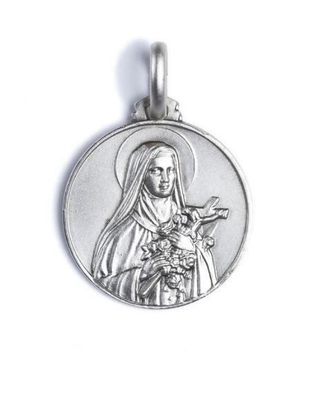 Sterling Silver St. Therese of Lisieux Medal