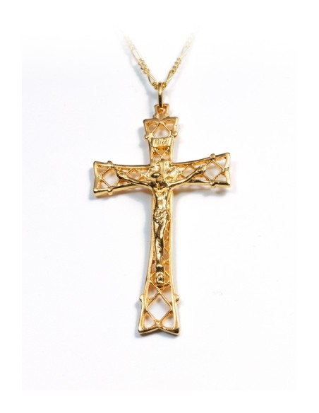 The Net Crucifix -  Gold 24 kt plated  | Vatican Gift The Net Crucifix -  Gold 24 kt plated  | Vatican Gift