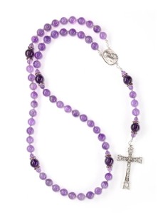 Absolut Amethyst Sterling Silver Precious Crucifix And Center Absolut Amethyst Sterling Silver Precious Crucifix And Center