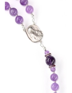 Absolut Amethyst Sterling Silver Precious Crucifix And Center Absolut Amethyst Sterling Silver Precious Crucifix And Center