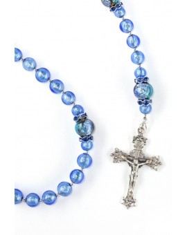 Cornflower Silver Blue Rosary