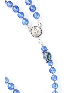 Cornflower Silver Blue Rosary Cornflower Silver Blue Rosary