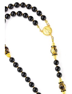 Royal Gold and Onyx Rosary Royal Gold and Onyx Rosary