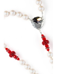 Passion Red Pearlscent Pearls Rosary