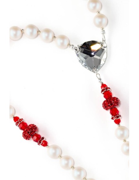 Passion Red Pearlscent Pearls Rosary Passion Red Pearlscent Pearls Rosary