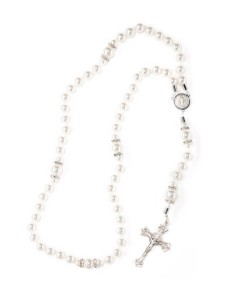 White Pearl Timeless Charm Rosary White Pearl Timeless Charm Rosary
