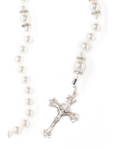 White Pearl Timeless Charm Rosary White Pearl Timeless Charm Rosary