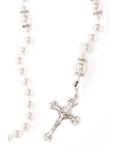 White Pearl Timeless Charm Rosary