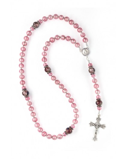 Haute Silver Pink Rosary