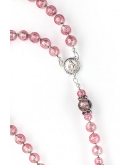Haute Silver Pink Rosary
