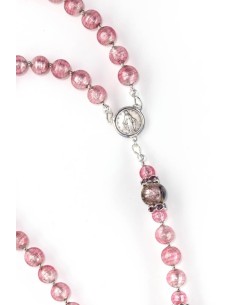 Haute Silver Pink Rosary Haute Silver Pink Rosary