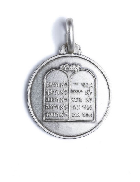 Sterling Silver Tables of the Law Medal