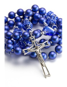 Majestic Pearlscent Blue Rosary